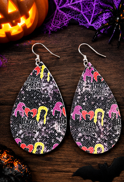 Witch Sister Earrings - Black