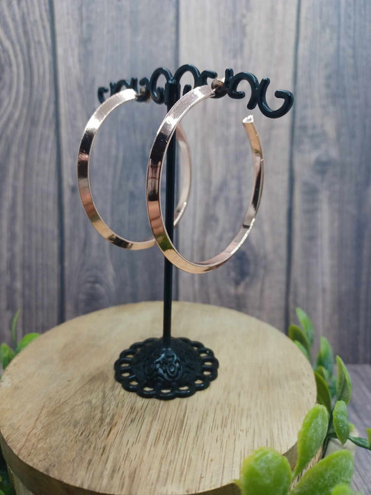 Rose Gold Hoop Earrings