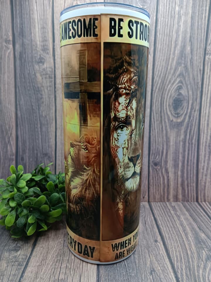 PREORDER - Be Brave Be Strong Be Awesome Be Humble Faith Inspired Tumbler
