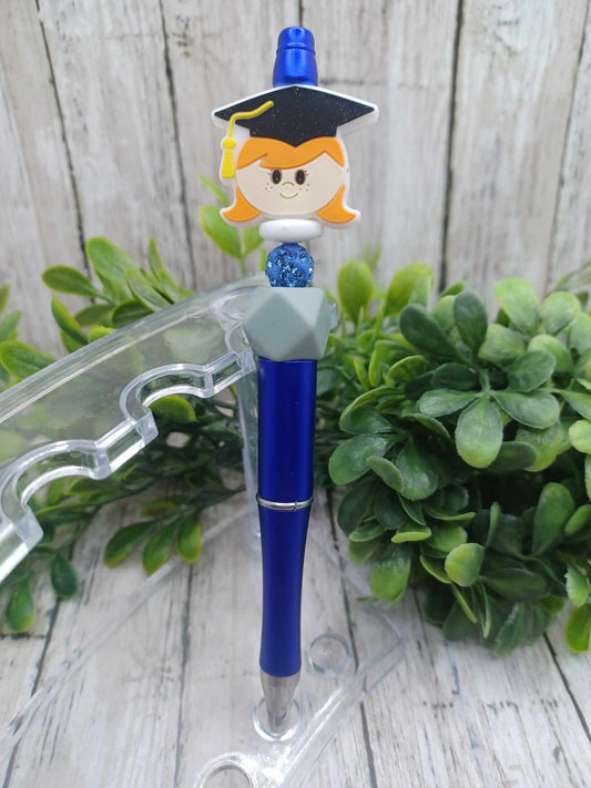 Graduation Girl Beaded Ink Pen