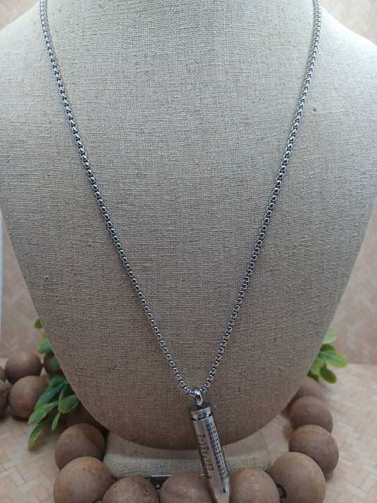 Silver Ammunition Necklace