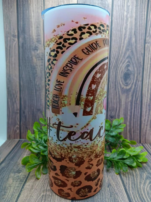 Teacher Rainbow 20 oz Tumbler