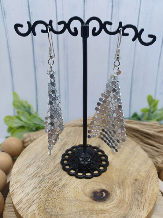 Silver Chain Style Earrings