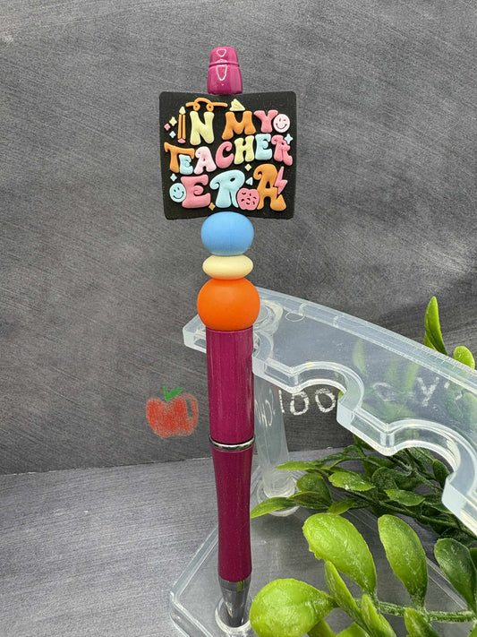 In my Teacher Era Beaded Ink Pen