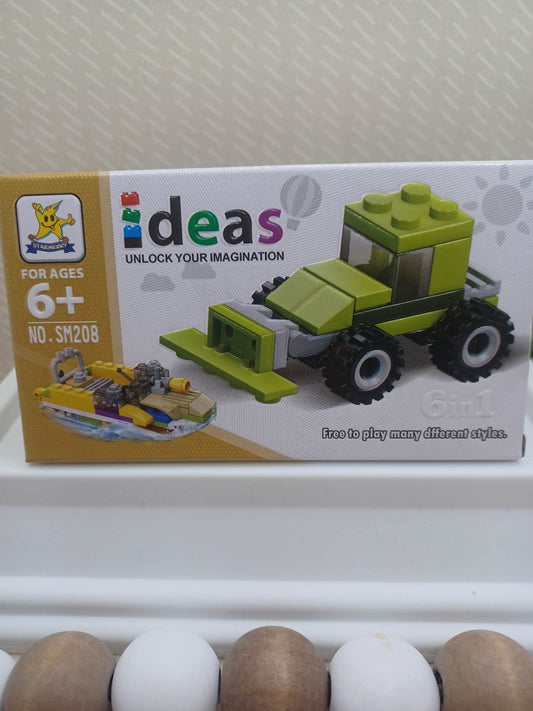 Green Truck Building Block Set