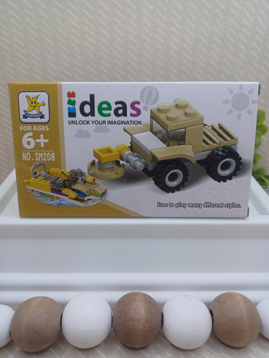 Tan Truck Building Block Set