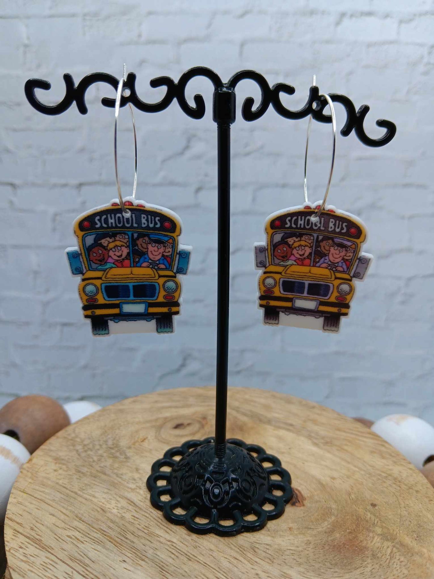 School Bus Earrings