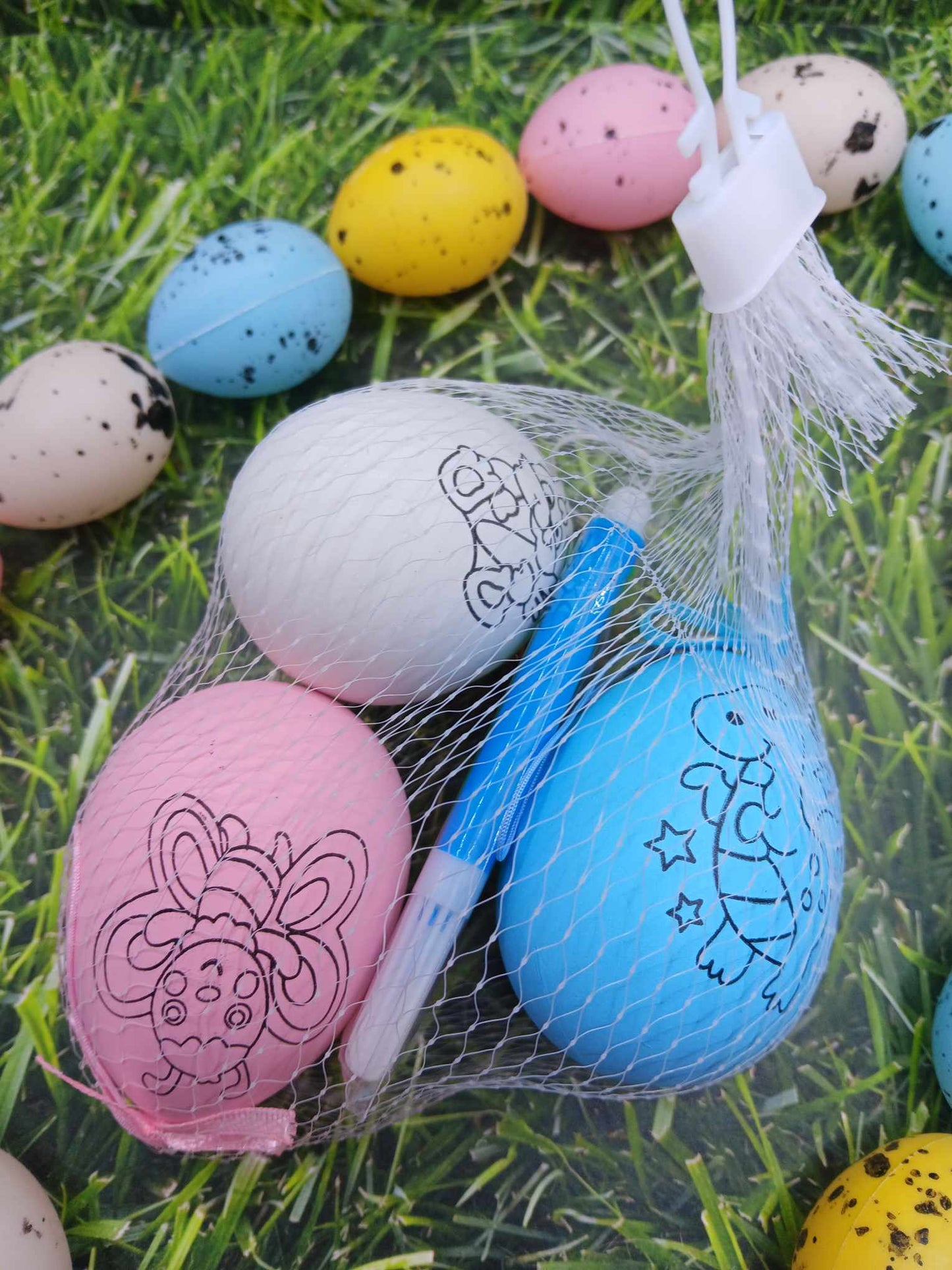 DIY Color your own Easter Egg set- Comes with Markers