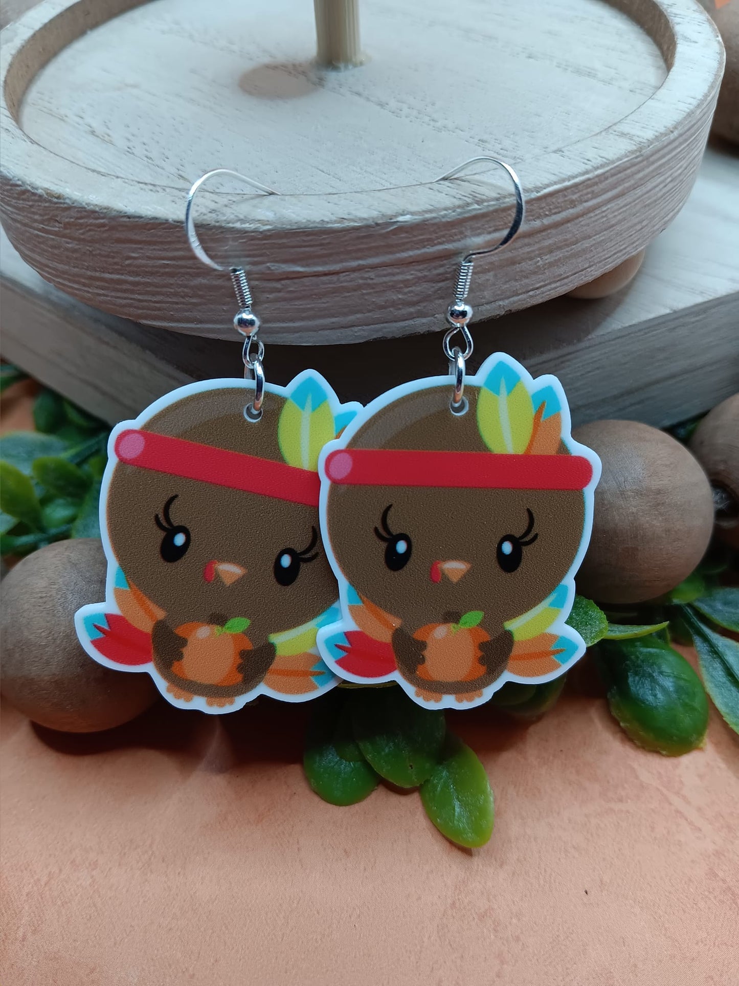 Adorable Turkey Earrings