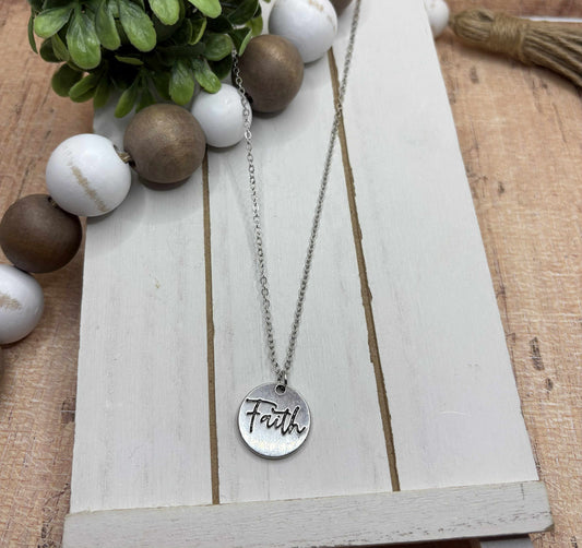 Silver Faith Necklace