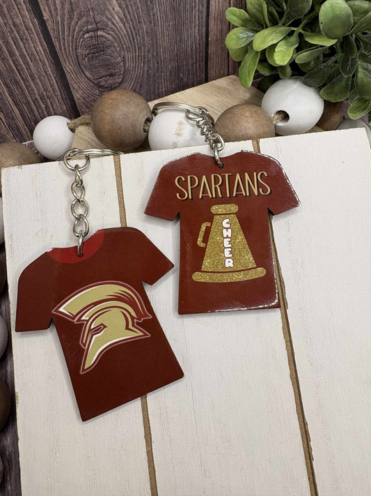 South Paulding Spartans Keychain - CHEER