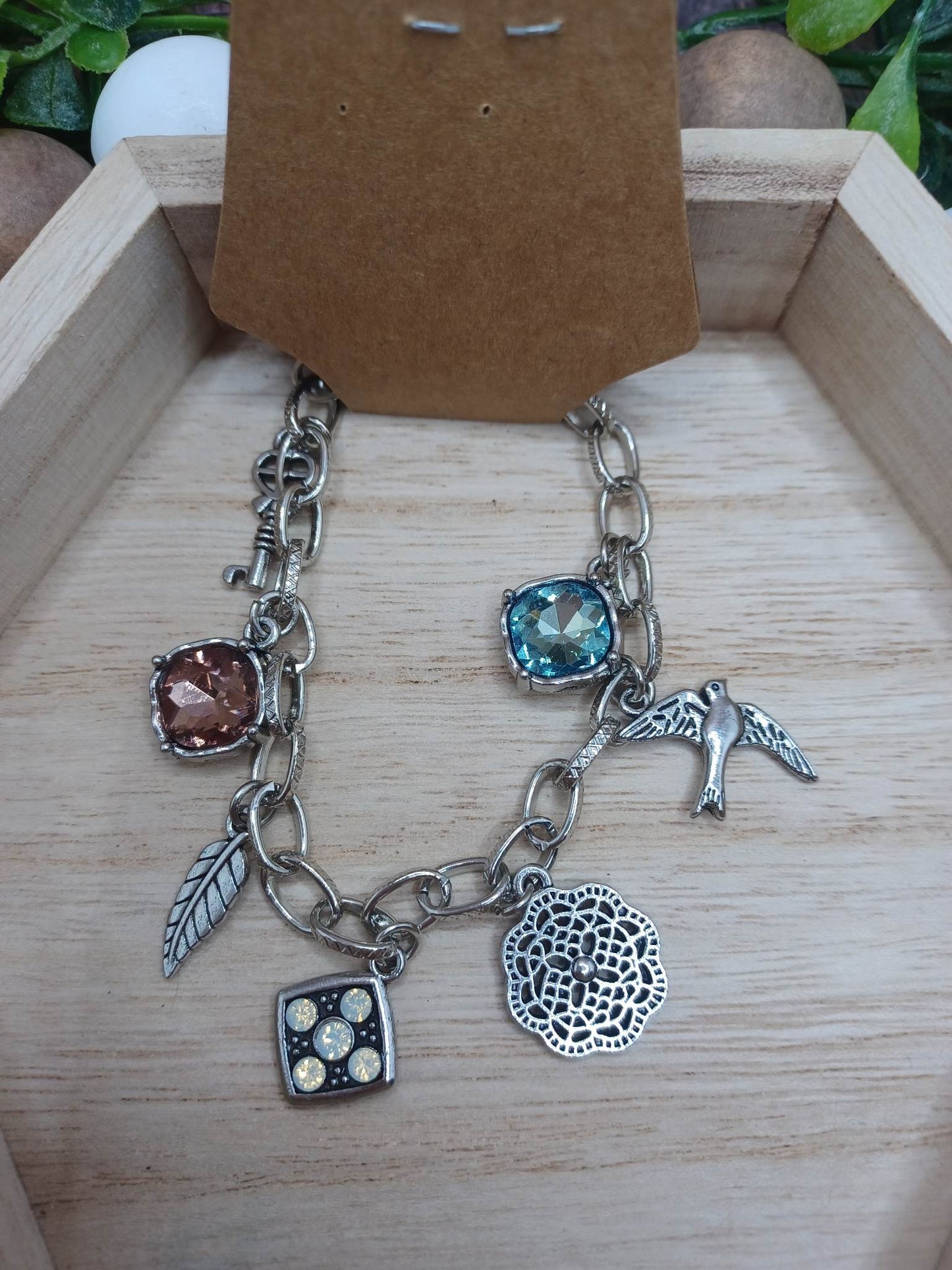 Silver Charm Bracelet/Anklet