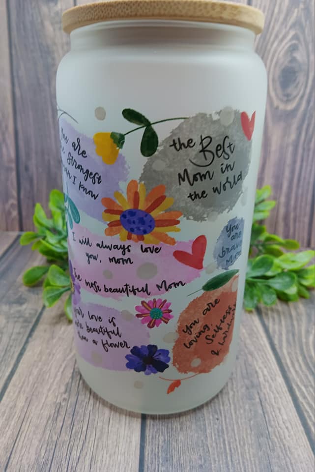 Best Mom Ever Inspirational Glass Tumbler