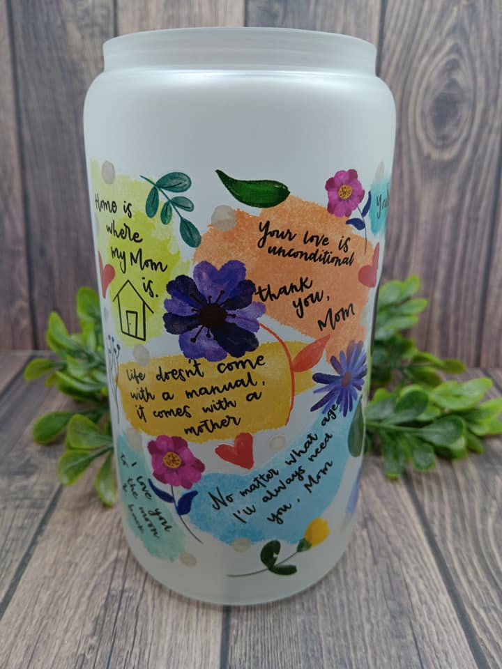 Best Mom Ever Inspirational Glass Tumbler