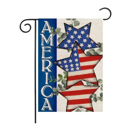 America Red, White, & Blue Stars Yard Flag