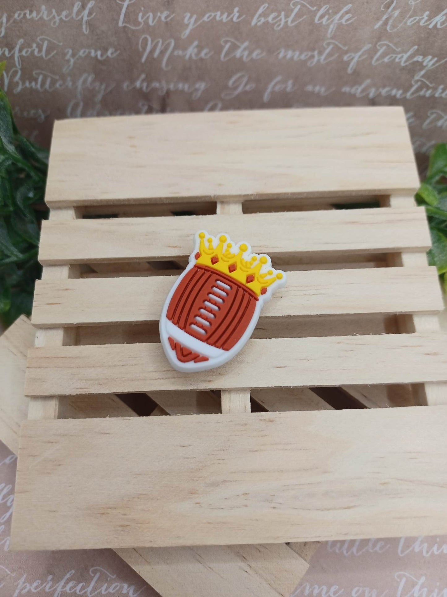 Football w/ Trophy Shoe Charm Accessory
