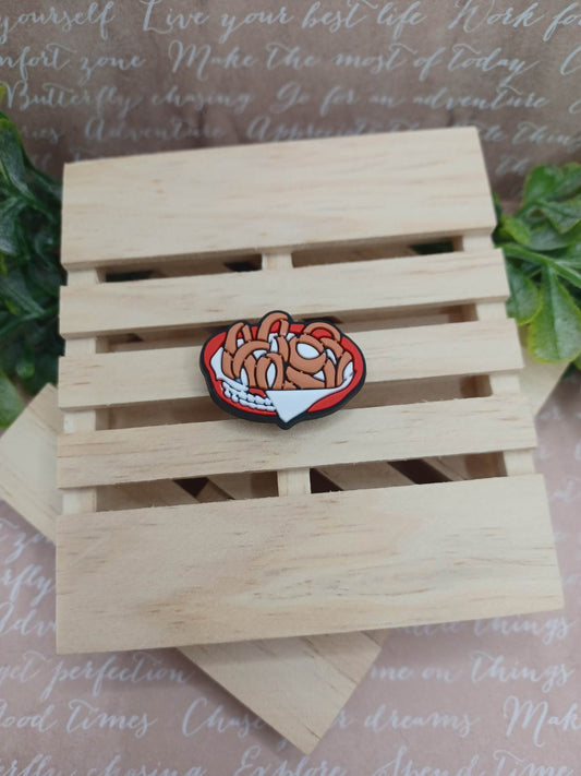 Funnel Cake Fries Shoe Charm Accessory