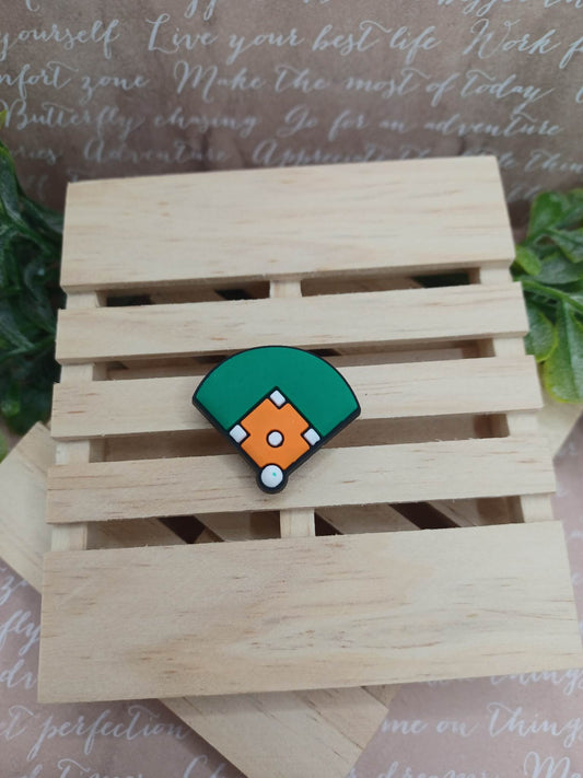 Baseball Field Shoe Charm Accessory