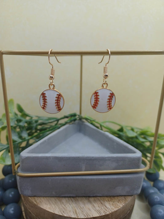 Baseball Earrings