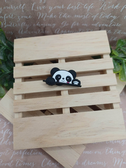 Panda Laying Down Shoe Charm Accessory