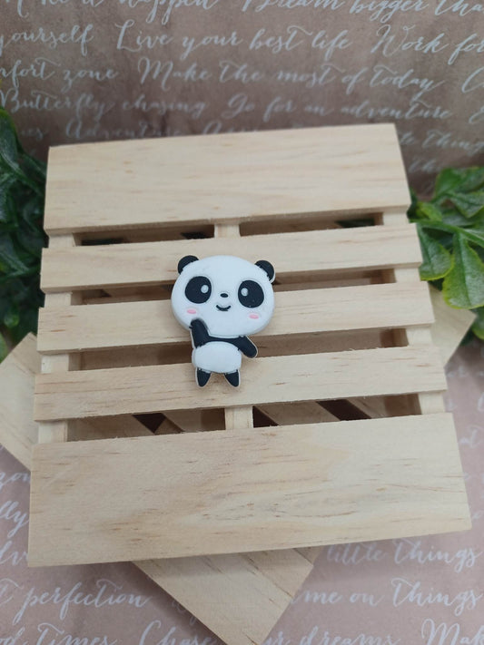 Baby Panda Waving Shoe Charm Accessory