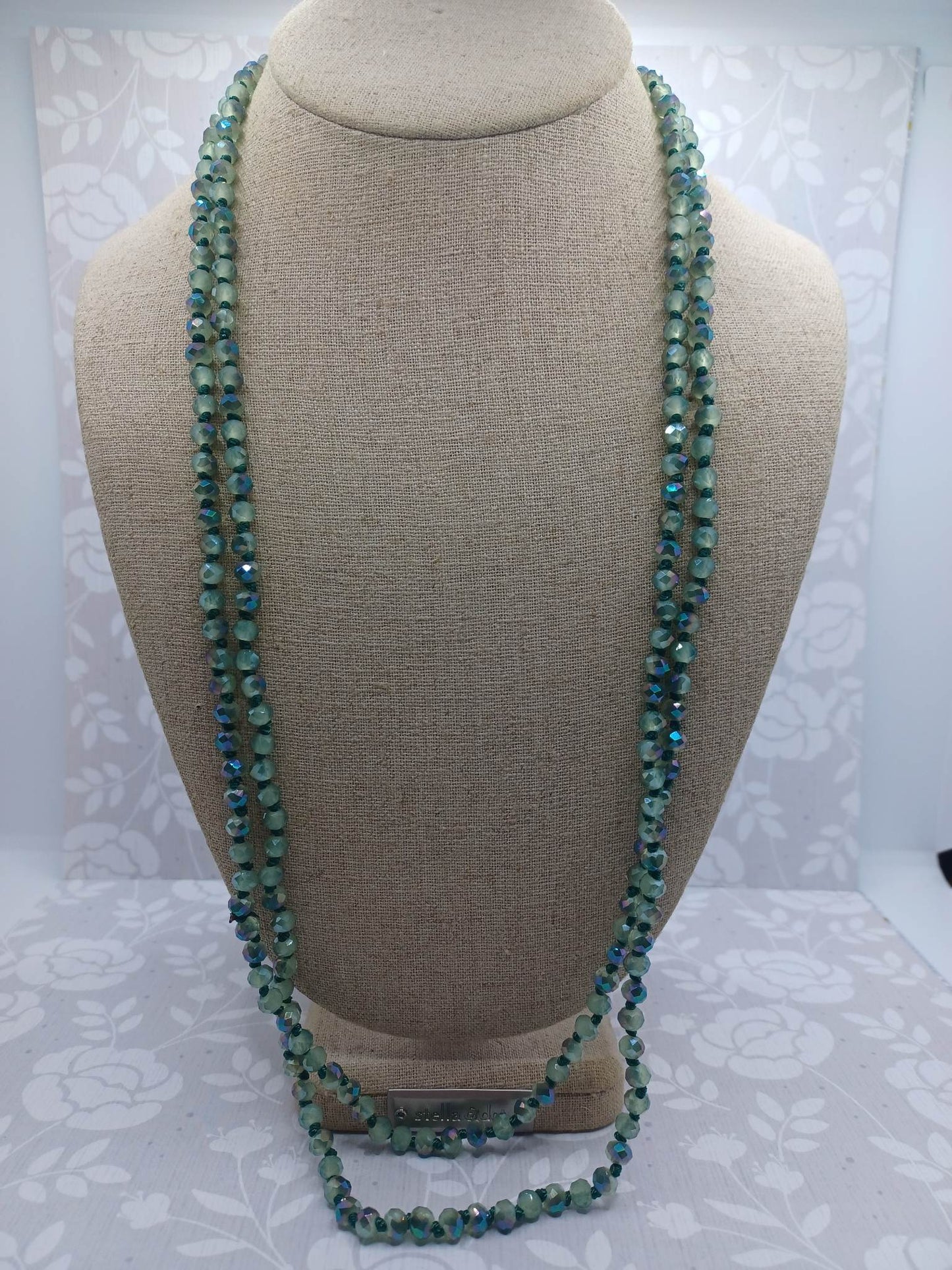 Deep Green Beaded Necklace