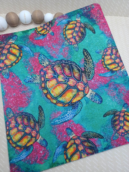 Colorful Sea Turtle Mouse Pad