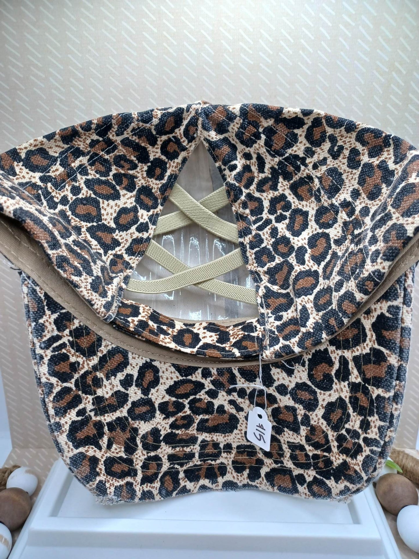 PREORDER - Leopard Print Ponytail Hat