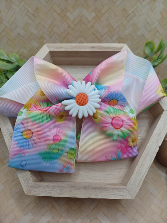 Multicolored Hair Accessory w/ Daisy Flower
