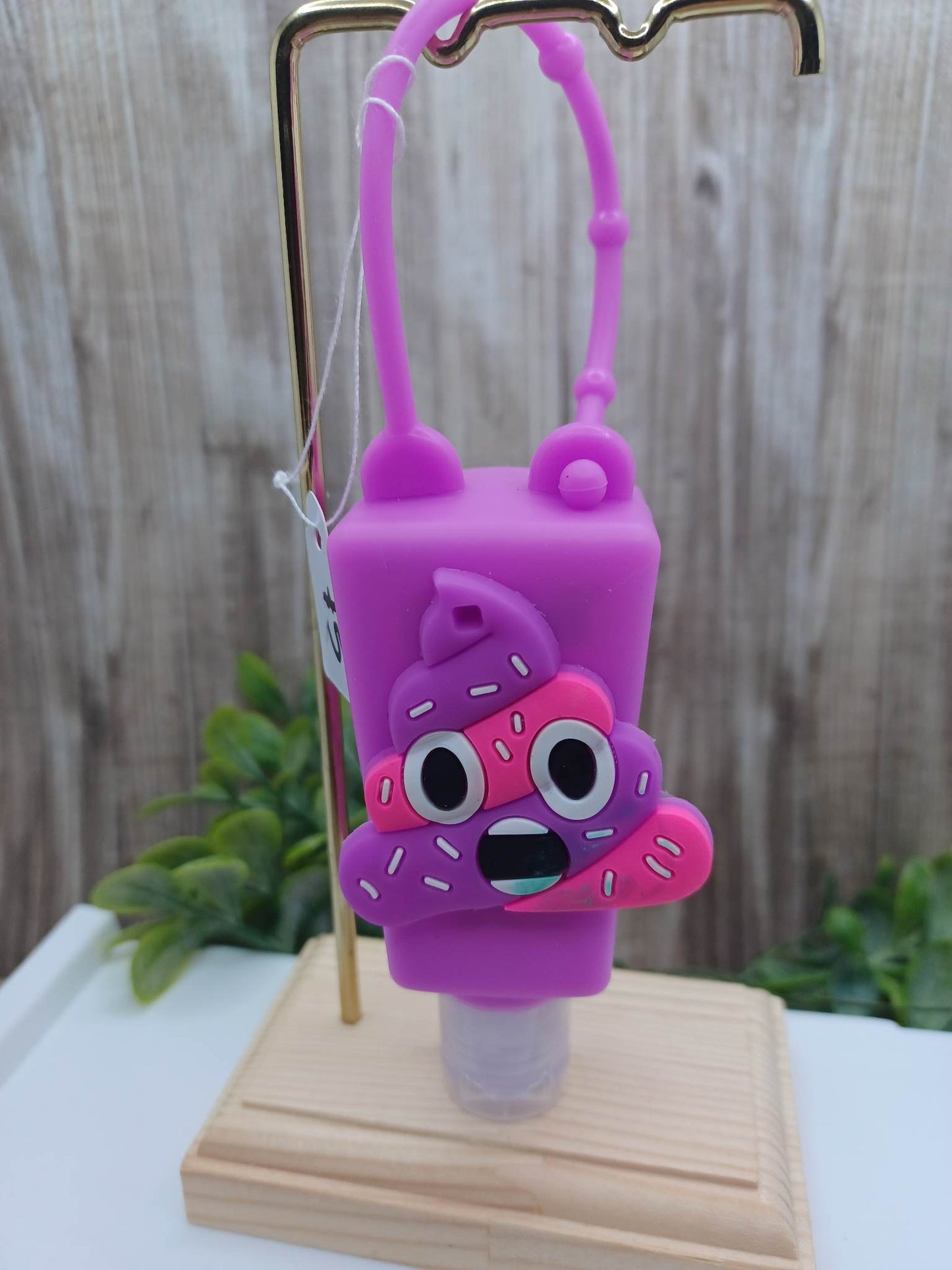 Purple Ice Cream Cartoon Hand Sanitizer - Scented in Grape