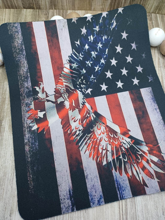 American Flag w/ Eagle Mouse Pad