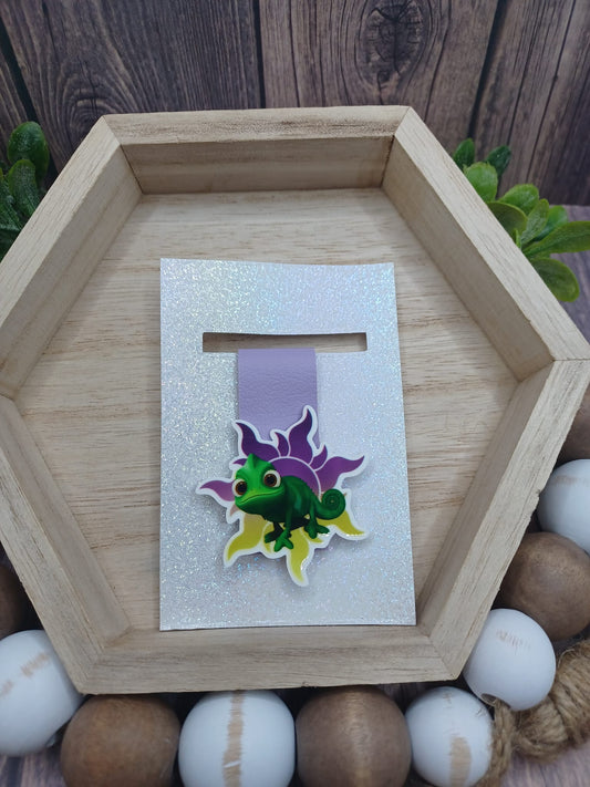 Green Lizard Magnetic Bookmark