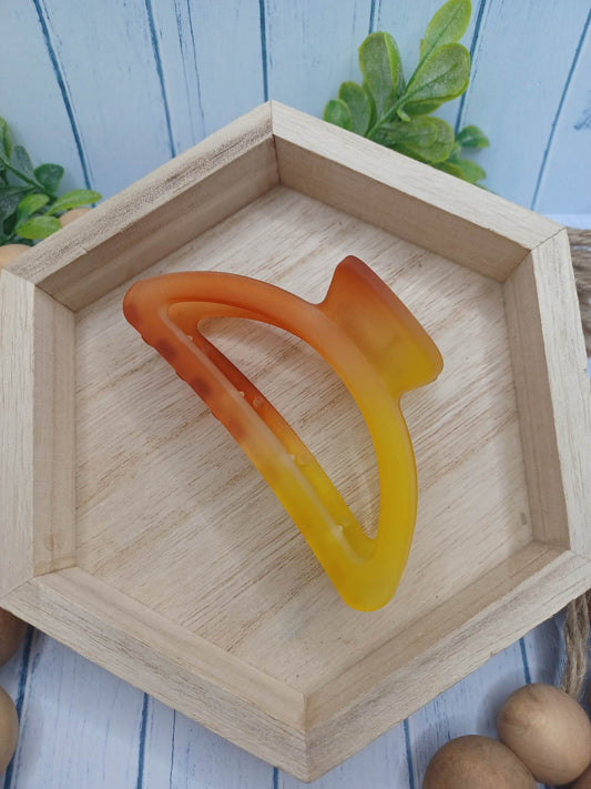 Orange to Yellow Ombre Hair Claw Clip