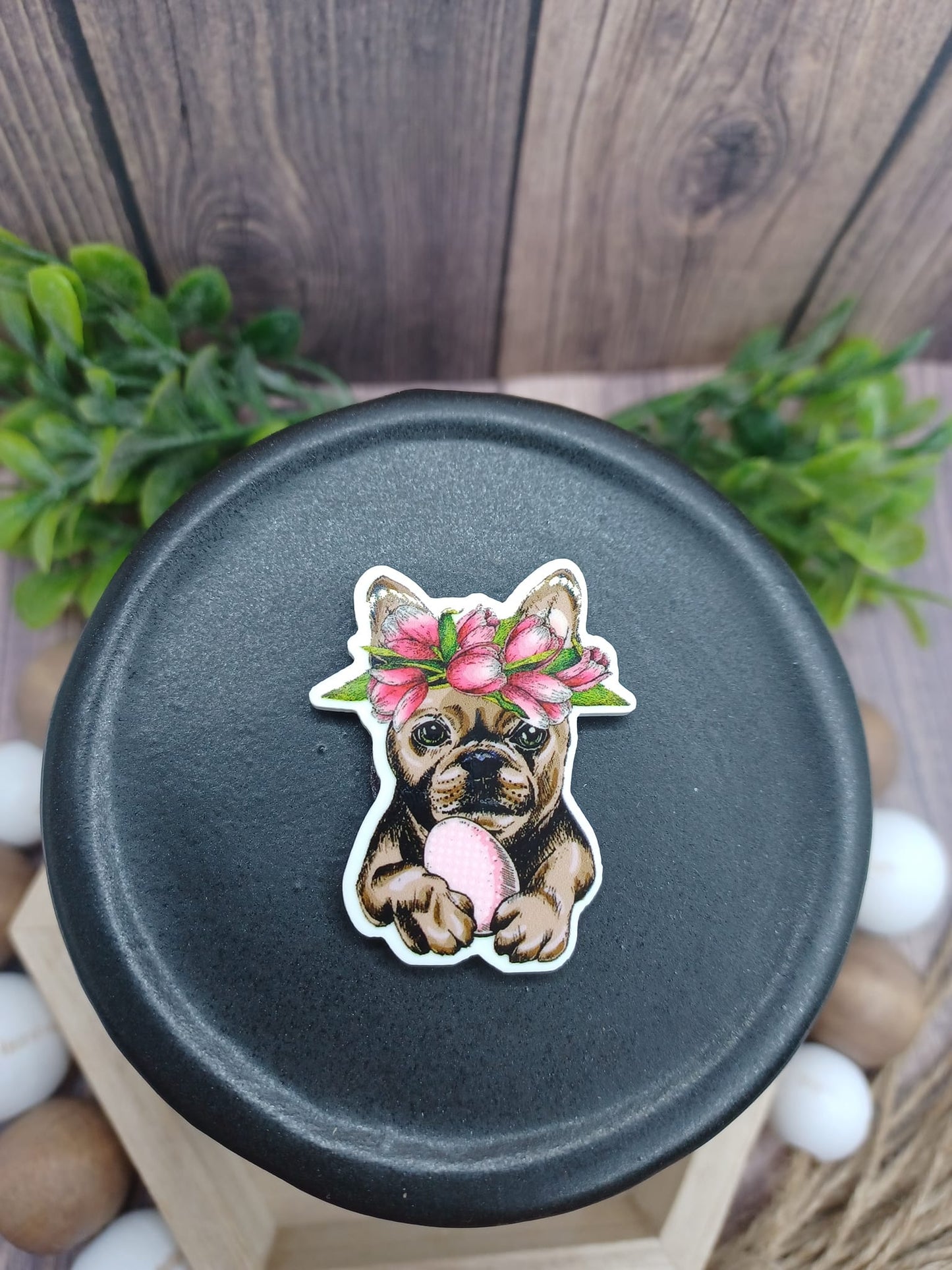 Dog w/ Flower Crown Magnet