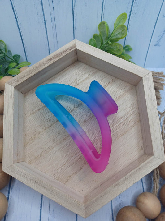 Blue to Purple Ombre Hair Claw Clip