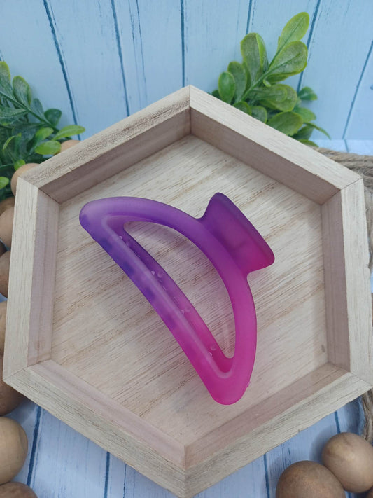 Purple to Pink Ombre Hair Claw Clip