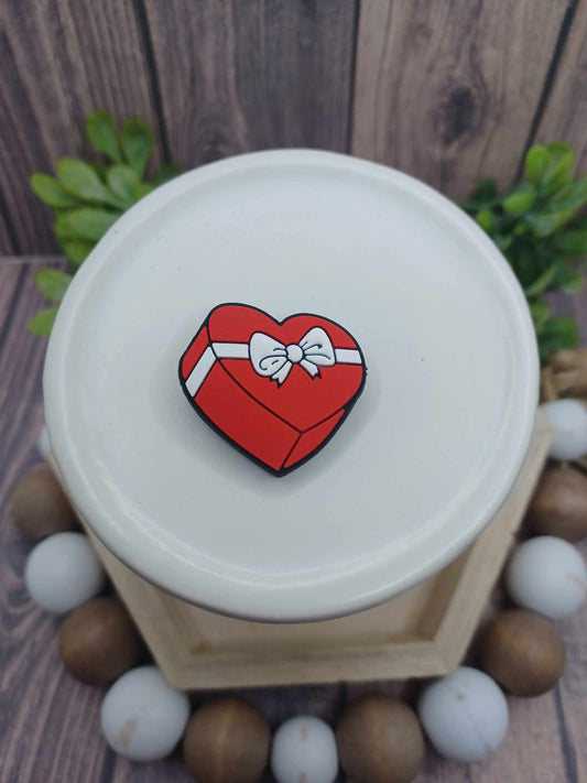 Heart w/ Bow Shoe Charm Accessory