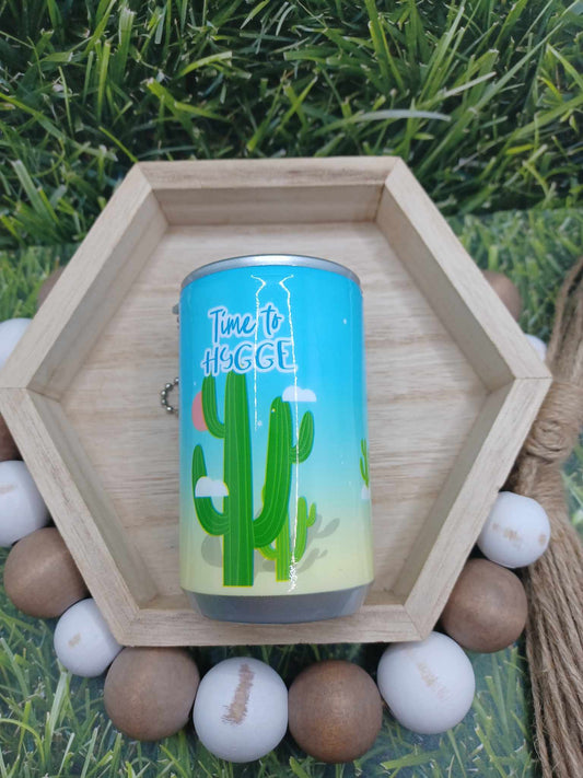 Summer Cactus Wet Wipe Can Keychain