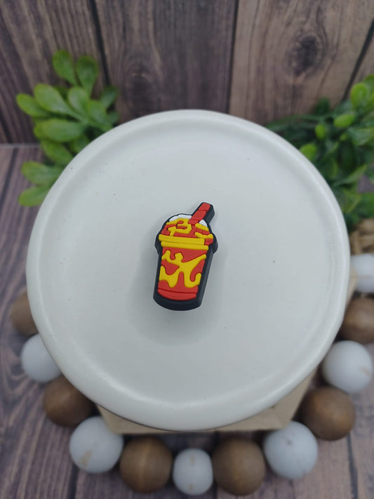 Orange & Yellow Drink Shoe Charm Accessory