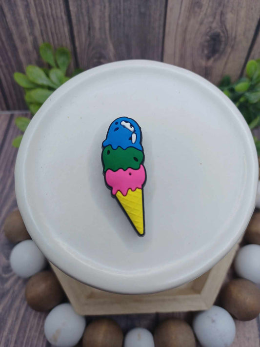 Ice Cream Cone Shoe Charm Accessory