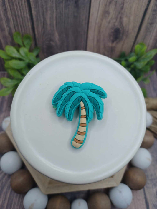Blue/Teal Palm Tree Shoe Charm Accessory