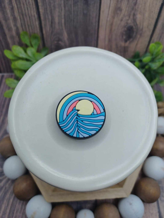 Blue Ocean Wave Shoe Charm Accessory