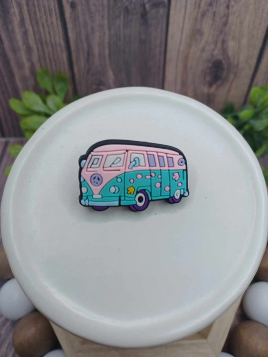 Hippie Van Shoe Charm Accessory