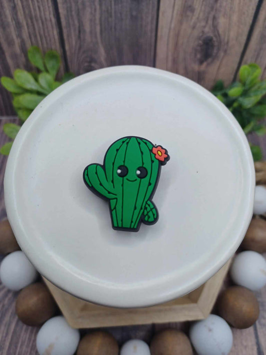 Waving Cactus Shoe Charm Accessory