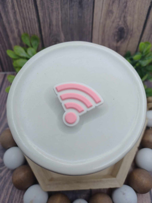 Pink Wifi Shoe Charm Accessory