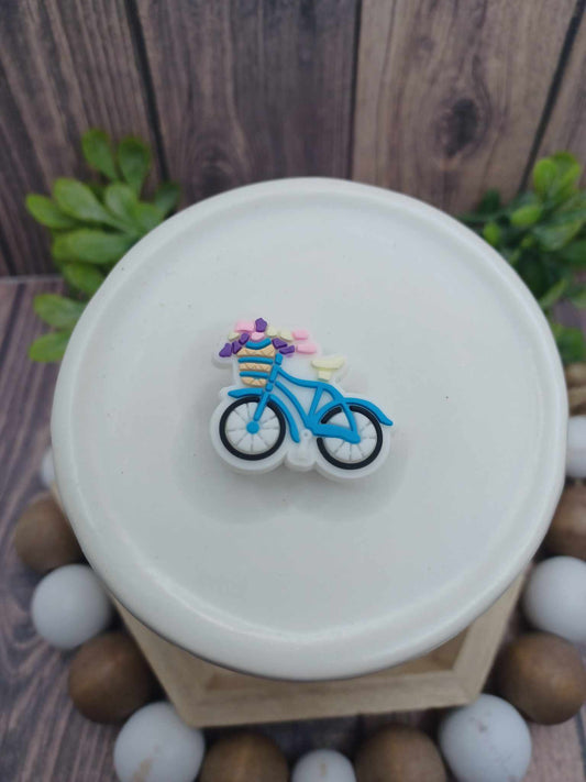 Blue Bicycle Shoe Charm Accessory