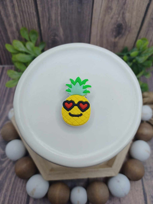 Pineapple w/ Red Sunglasses Shoe Charm Accessory