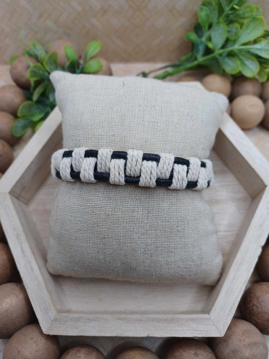 Leather & Twin Wrapped Style Bracelet
