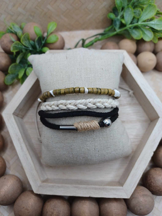 Beaded, Twine, & Rope Style Bracelet