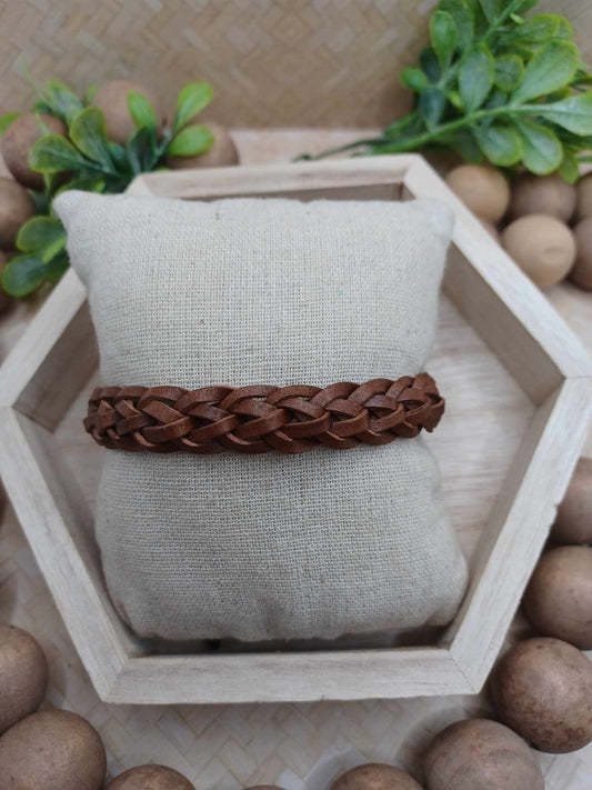 Brown Fish Tail Braided Style Bracelet